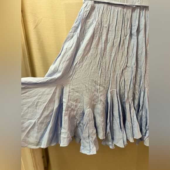 🔵 Hello Molly summer flowy dress size xs zip up back with tie waist - Picture 7 of 7